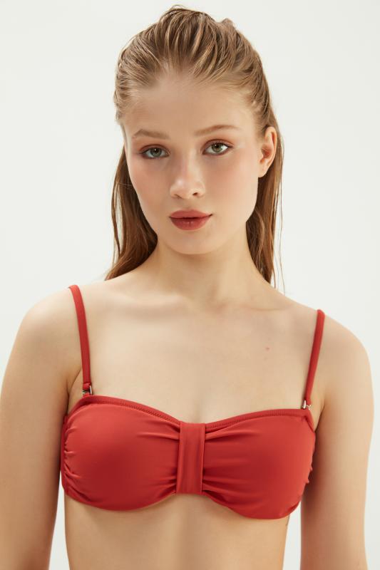 Eros Straplez Tek Bikini Üst 2503-Ki̇remi̇t