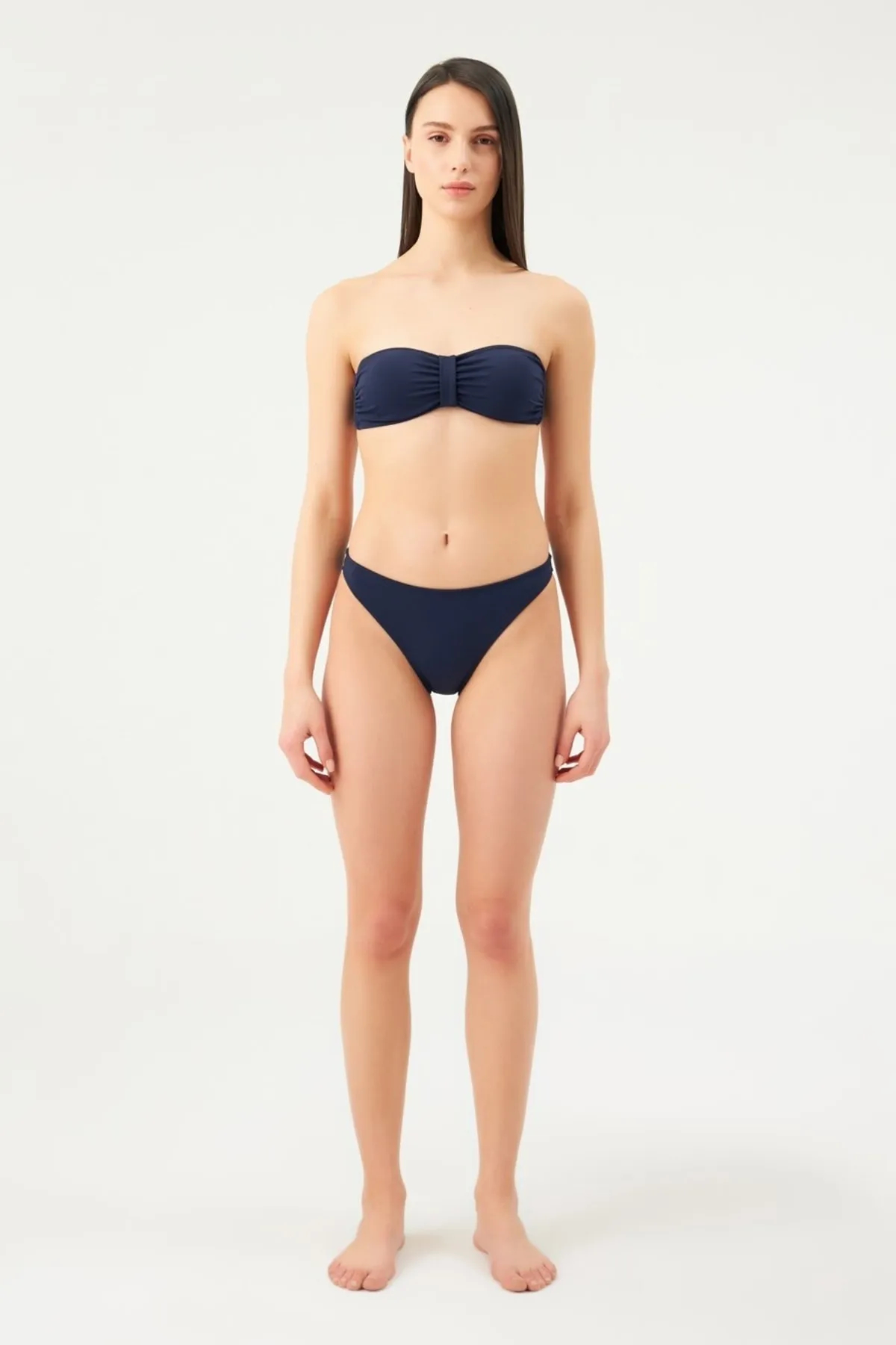 Eros Straplez Tek Bikini Üst 2503-Lacivert