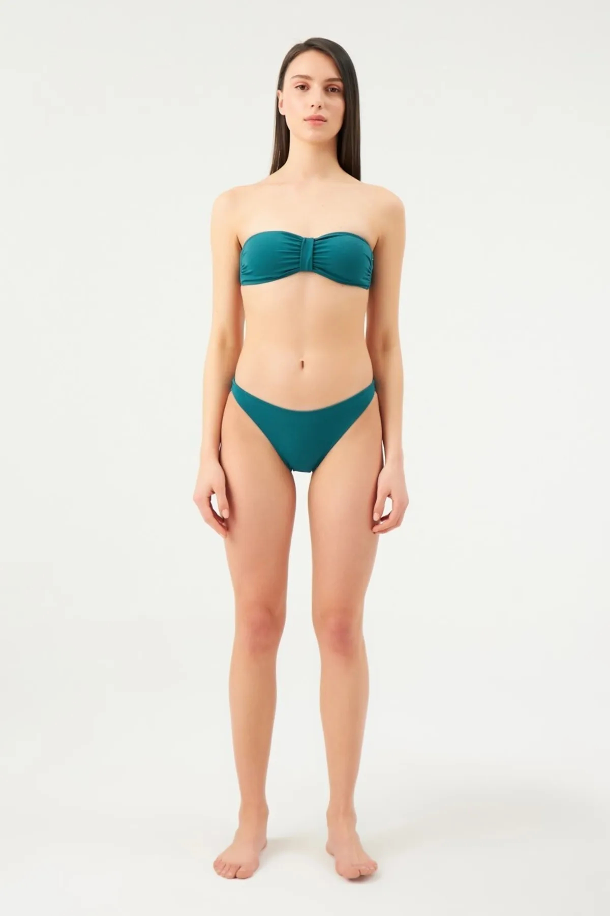 Eros Straplez Tek Bikini Üst 2503-Petrol