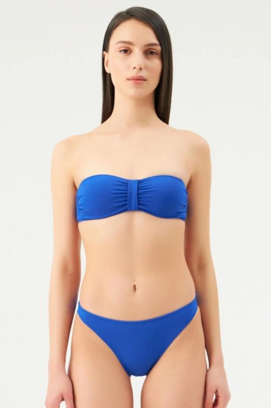 Eros Straplez Tek Bikini Üst 2503-Saks