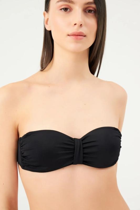 Eros Straplez Tek Bikini Üst 2503-Si̇yah
