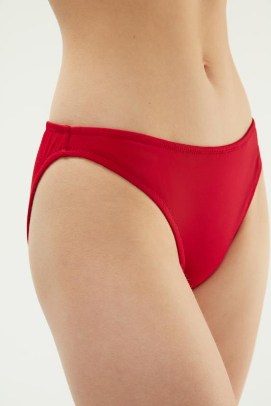 Eros 2 Cm Tek Bikini Alt 2516-Koyu kirmizi