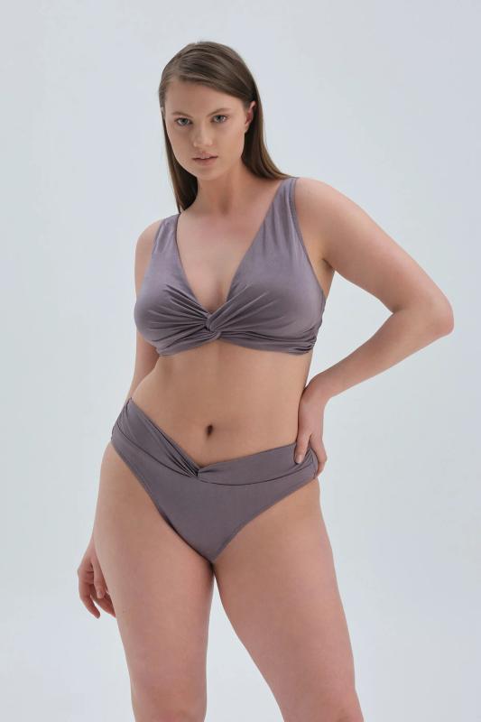 Eros 6 Cm Yüksek Bel Bikini Tek Alt 2609-Vi̇zon