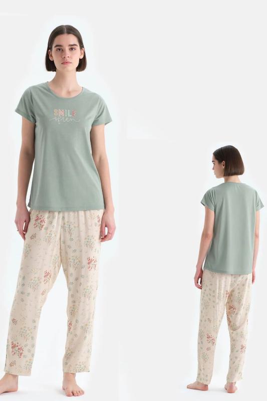 Eros 33554 Pamuklu Kısa Kollu Kadın Pijama Takımı