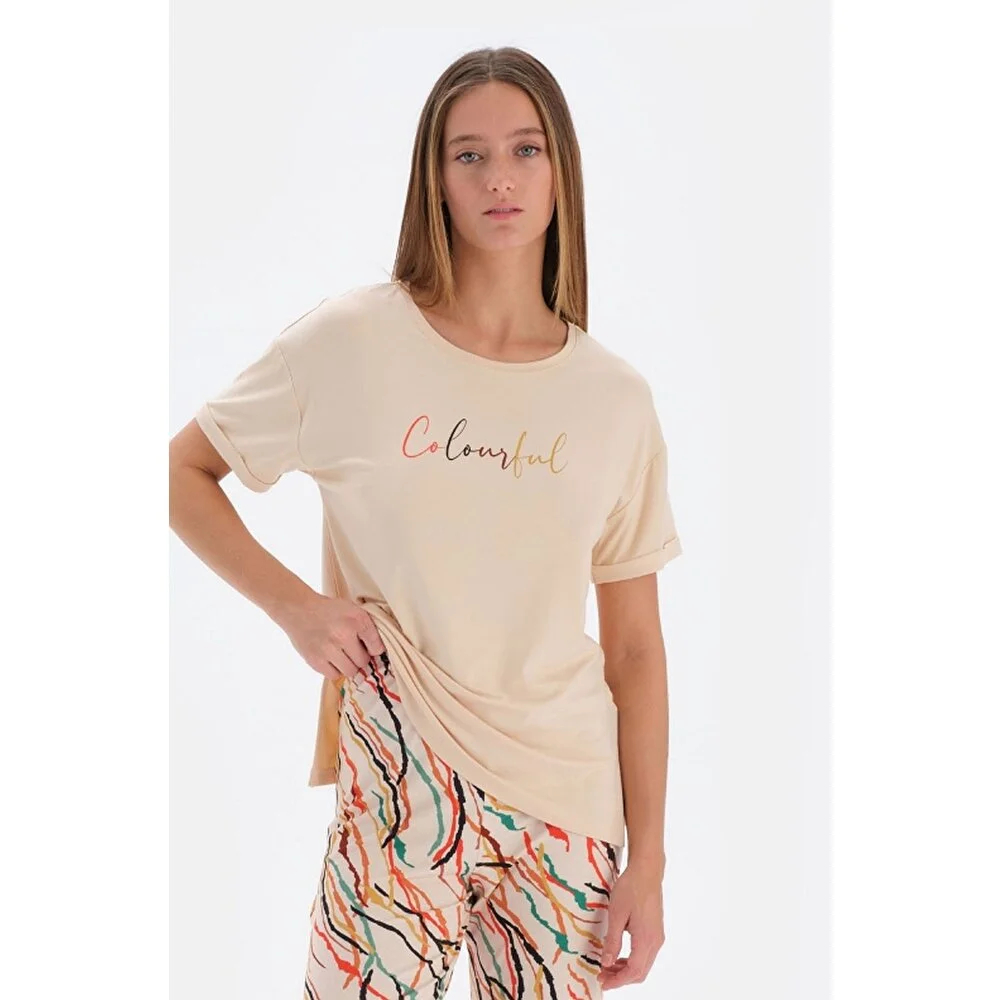 Eros 33560 Pamuklu Kısa Kollu Kadın Pijama Takımı