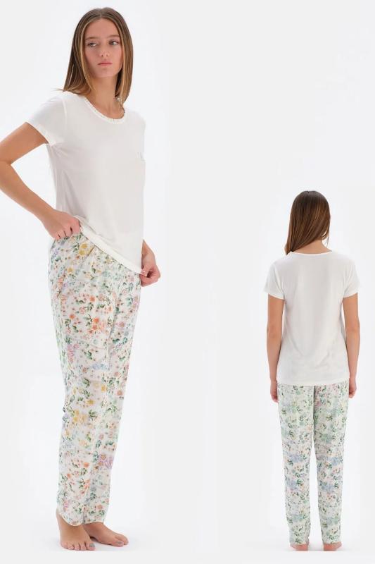 Eros 33570 Pamuklu Kısa Kollu Kadın Pijama Takımı