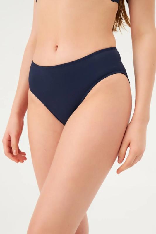 Eros 6 CM Kalın Kenar Tek Alt Bikini 813-Laci̇vert
