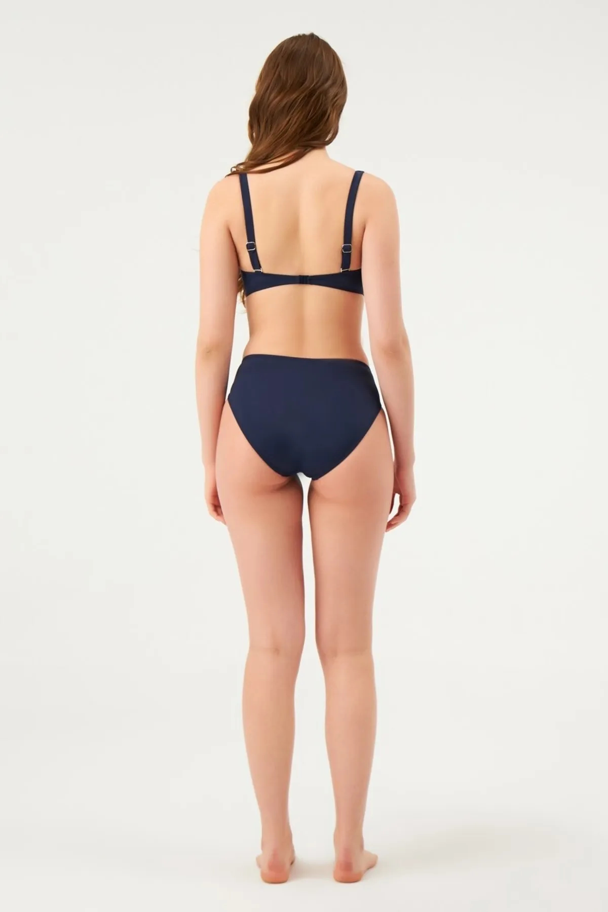 Eros 6 CM Kalın Kenar Tek Alt Bikini 813-Laci̇vert