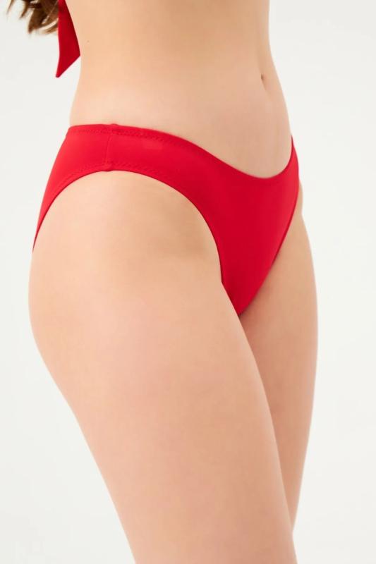 Eros 4 Cm Tek Bikini Alt 824-Kirmizi