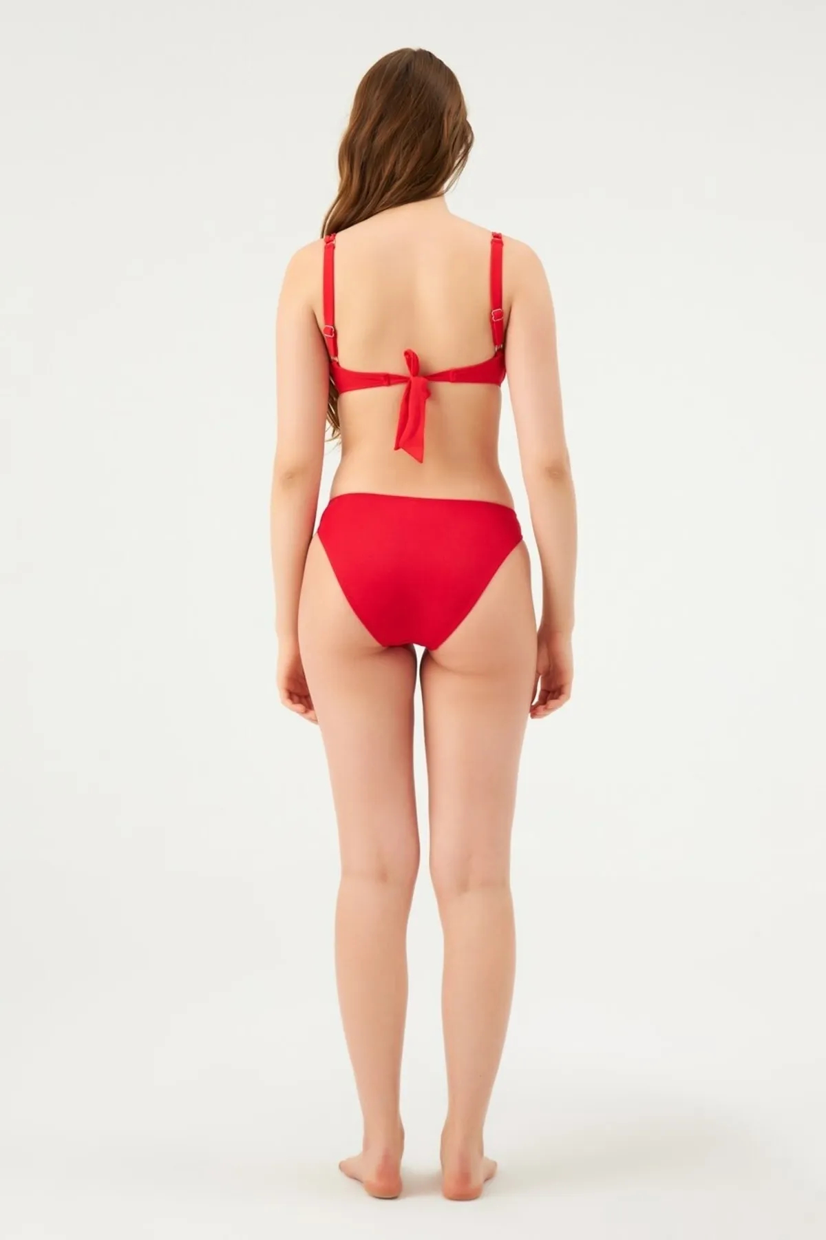 Eros 4 Cm Tek Bikini Alt 824-Kirmizi