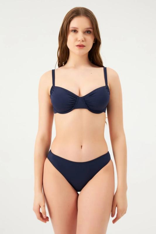 Eros 4 Cm Tek Bikini Alt 824-Laci̇vert