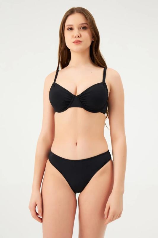 Eros 4 Cm Tek Bikini Alt 824-Siyah