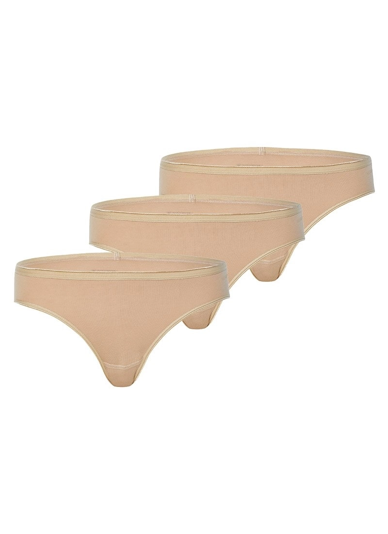 Blackspade Kadın 3’lü Slip Külot-Ten