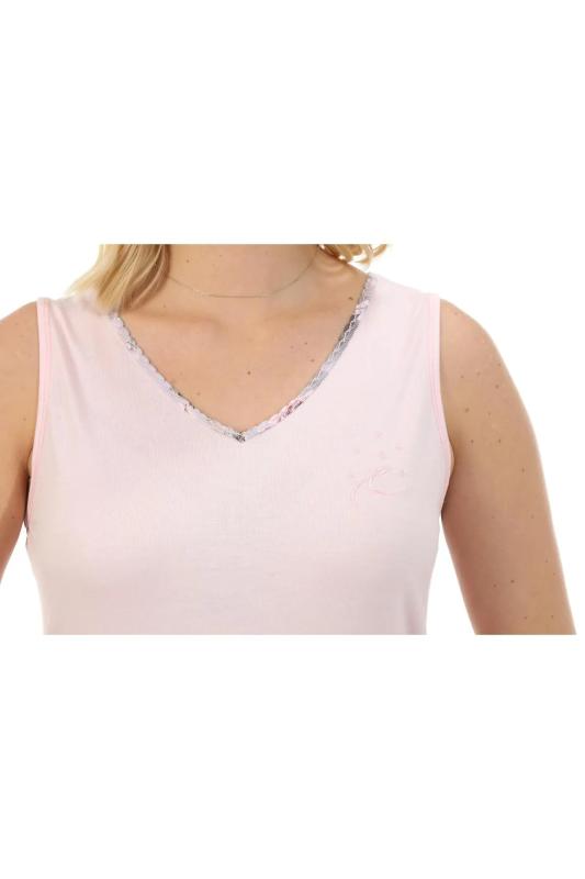 Etoile Kadın Battal Bambu Sıfır Kol Şort Takım Pijama 70059B