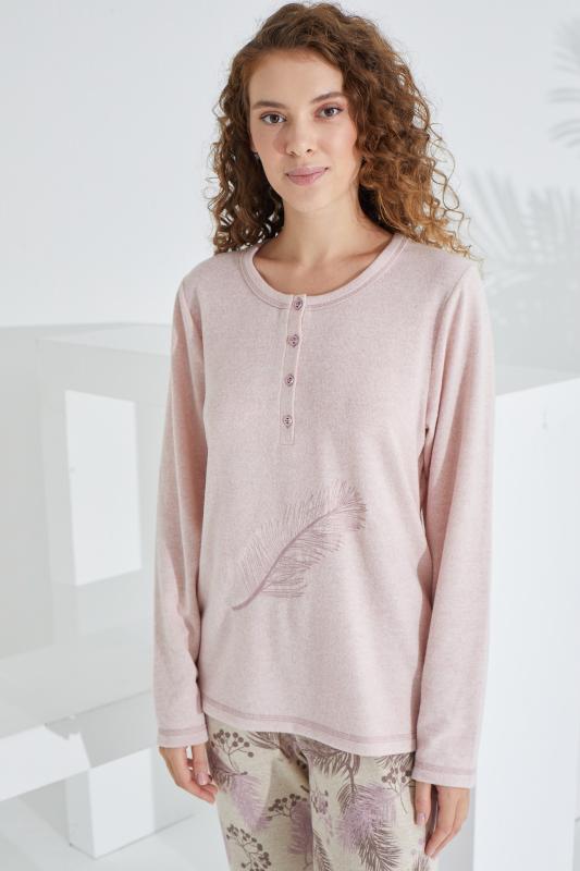 Etoile 98409 Pamuklu Uzun Kollu Kadın Pijama Takımı
