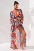 Pierre Cardin Belden Bağlamalı Uzun Kimono  231812-D-Garden