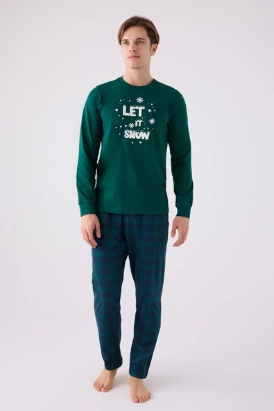 Arnetta 3131 Uzun Kollu  Baba Oğul Erkek Pijama Takımı