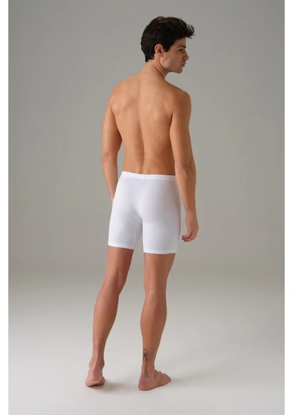 DOREANSE 1740P BÜYÜK BEDEN ERKEK BOXER-Beyaz