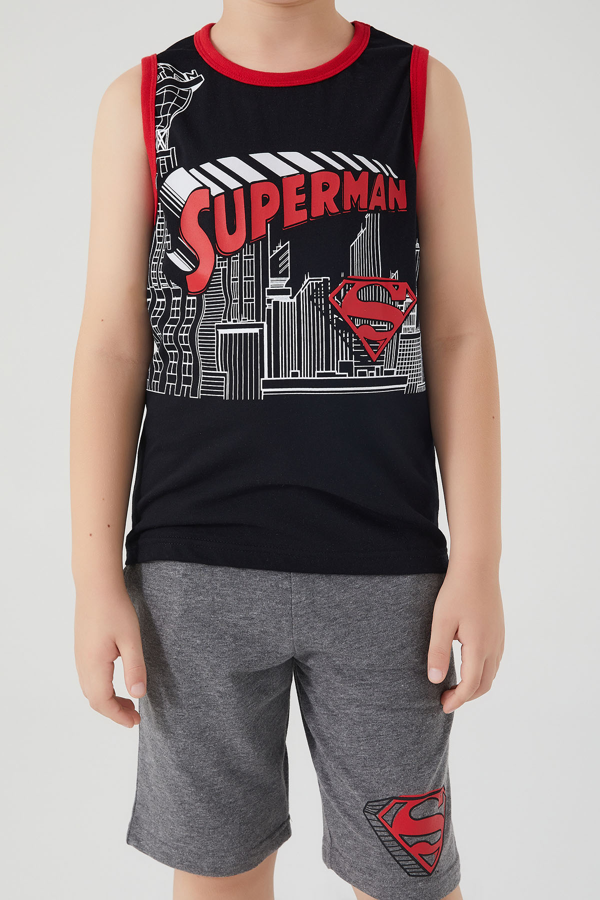 SUPERMAN ERKEK ÇOCUK BERMUDA TAKIMI