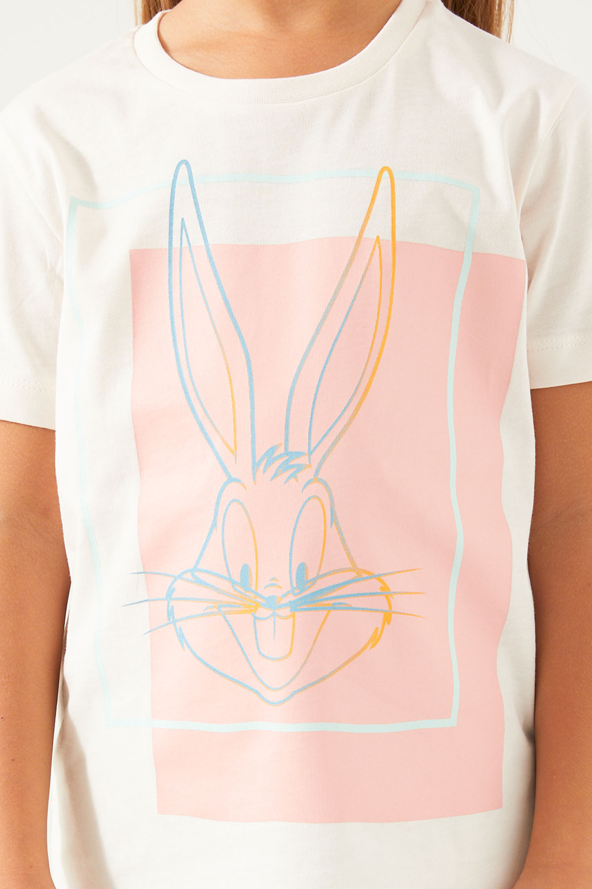 Looney Tunes 1565 Pamuklu Kısa Kollu Kız Çocuk Pijama Takımı