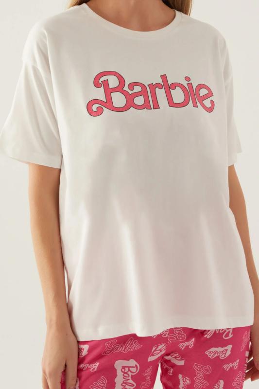 Barbie 1704 Pamuklu Anne Kız Kısa Kollu Kadın Pijama Takımı