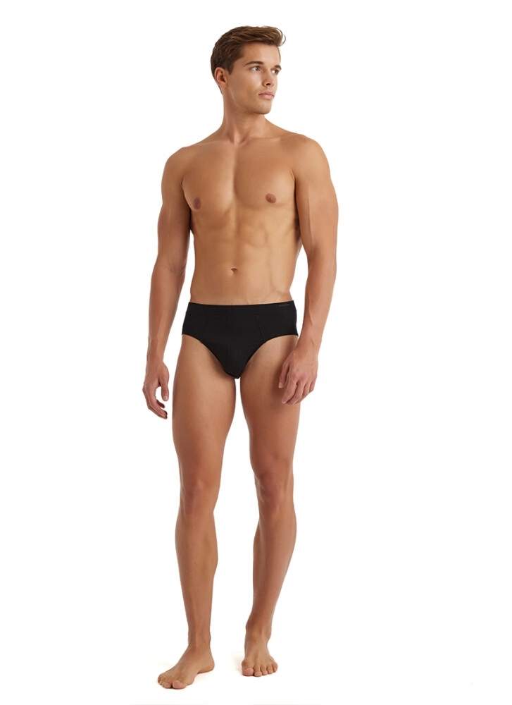 Blackspade Erkek Pamuklu 2’li Slip Külot-Si̇yah