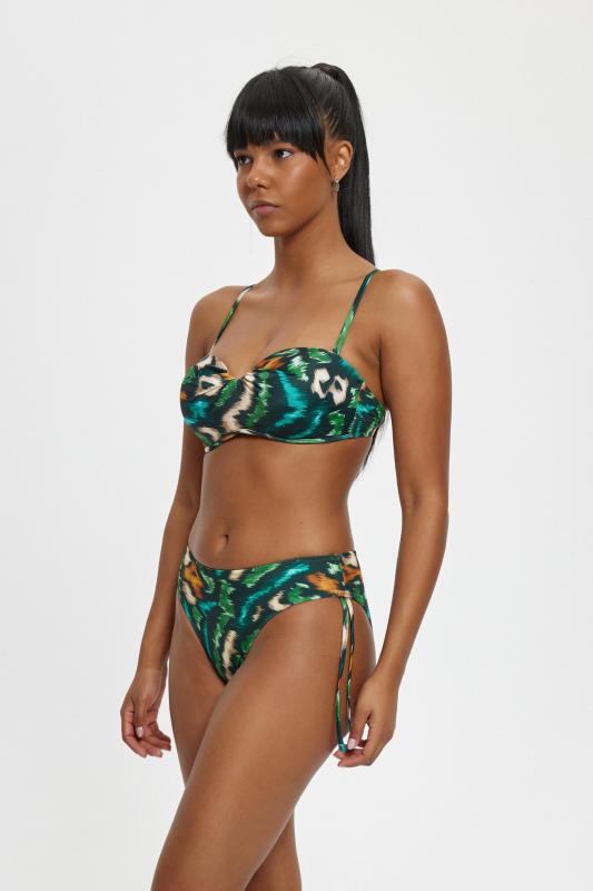 Louren 11056 Boş Kaplı Straplez Bikini Takımı