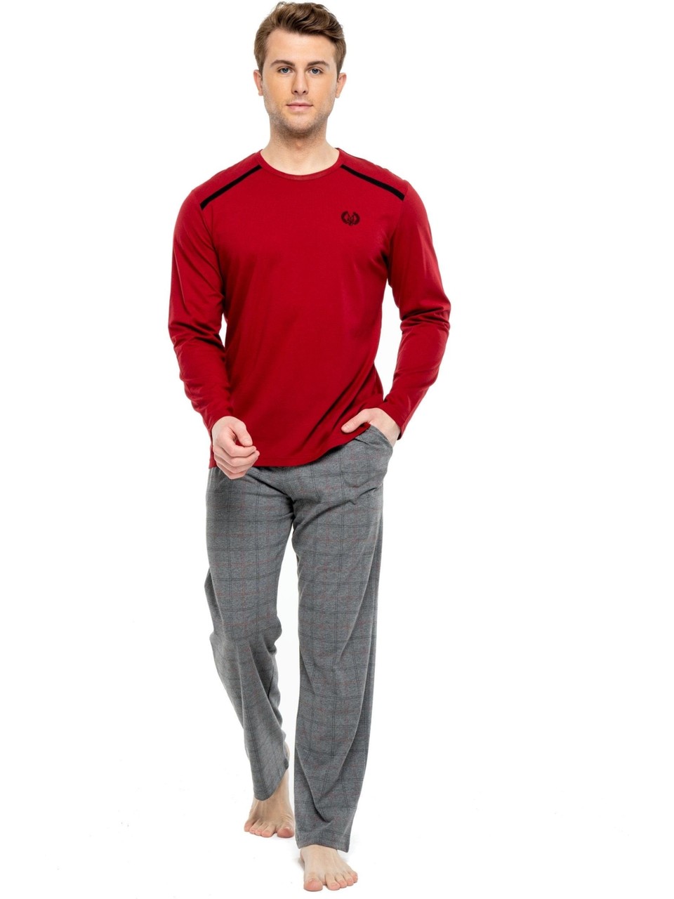 Mod Erkek Pamuk Battal Pijama Takım 3906