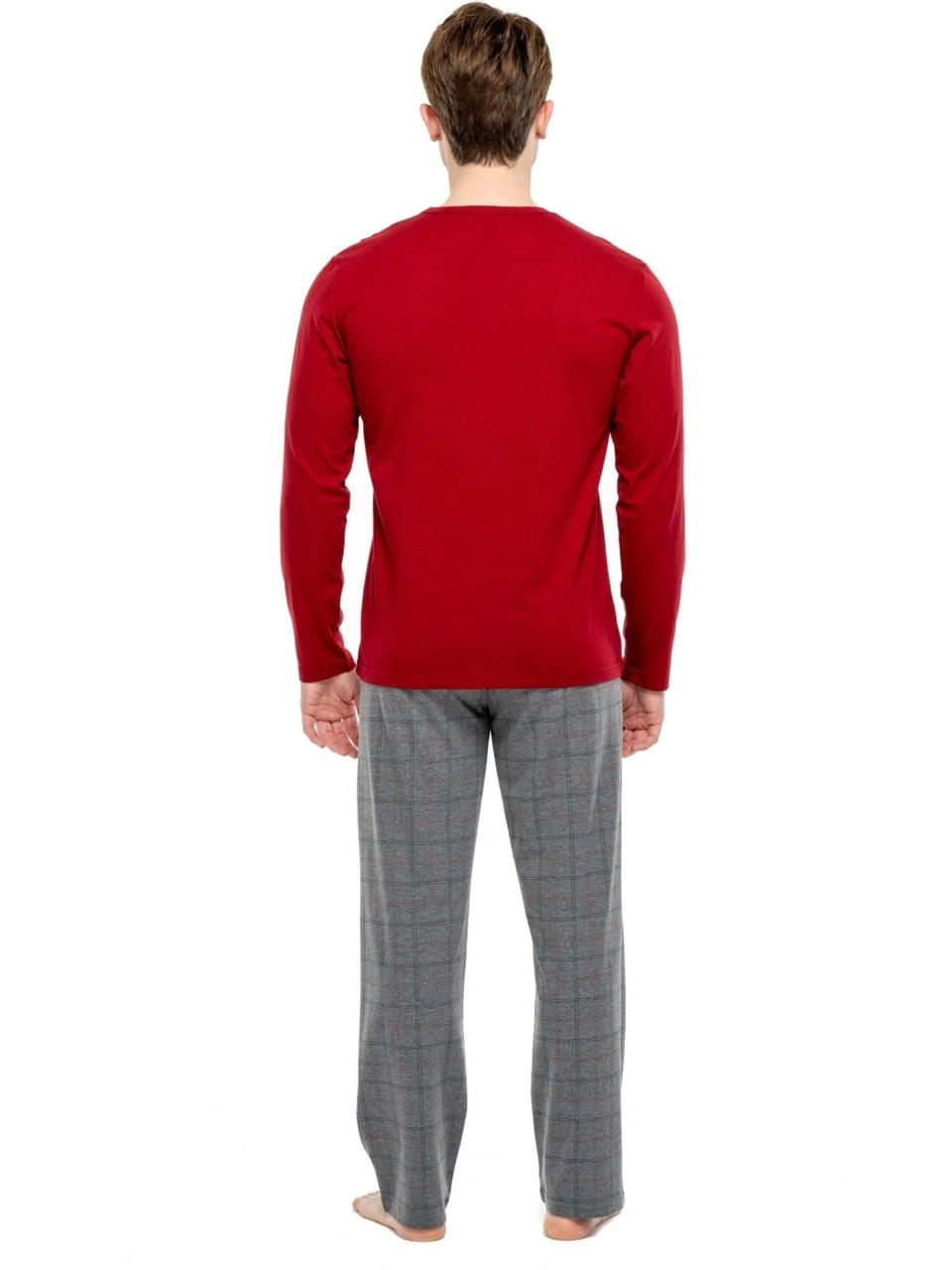 Mod Erkek Pamuk Battal Pijama Takım 3906-Cok renkli̇
