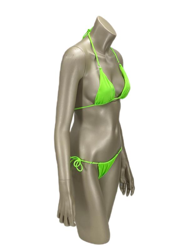 No Gossip Aqua Üçgen Bikini Üstü-Neon-yesil