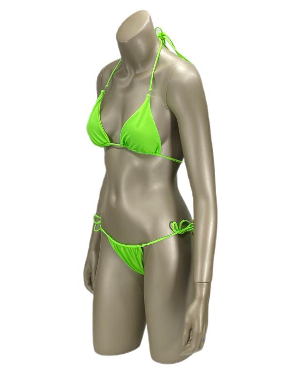 No Gossip Aqua Üçgen Bikini Üstü-Neon-yesil
