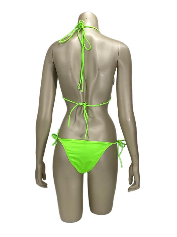 No Gossip Aqua Üçgen Bikini Üstü-Neon-yesil