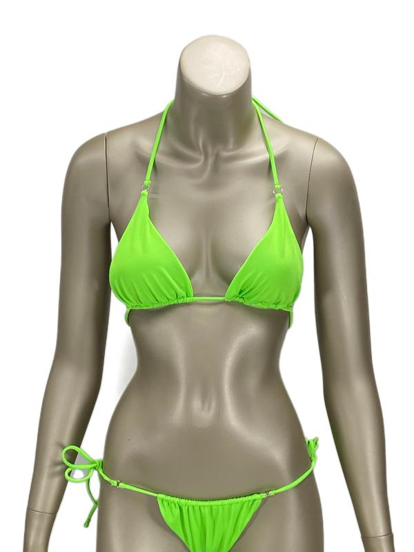 No Gossip Aqua Üçgen Bikini Üstü-Neon-yesil