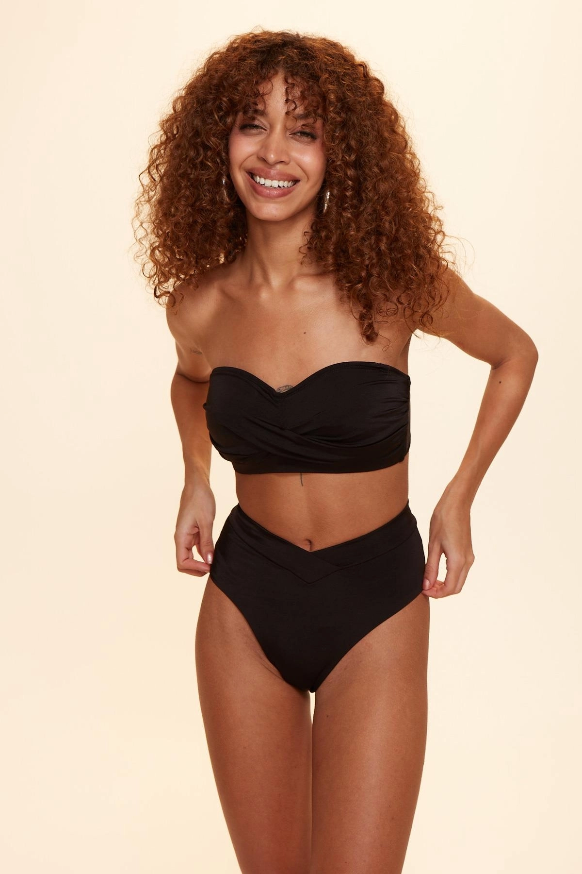 No Gossip Dennis Soft Straplez Bikini Üstü-Black