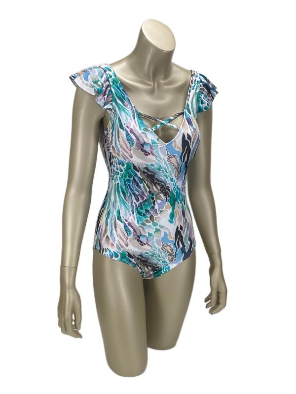 Pierre Cardin Fiji Kol Fırfır Detaylı Askılı Mayo