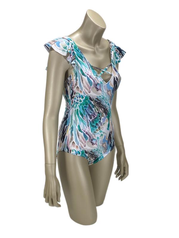 Pierre Cardin Fiji Kol Fırfır Detaylı Askılı Mayo