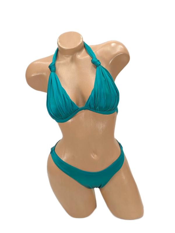 Pierre Cardin Dudi Kaplı Üçgen Dolgulu Bikini Takım-Yeşi̇l