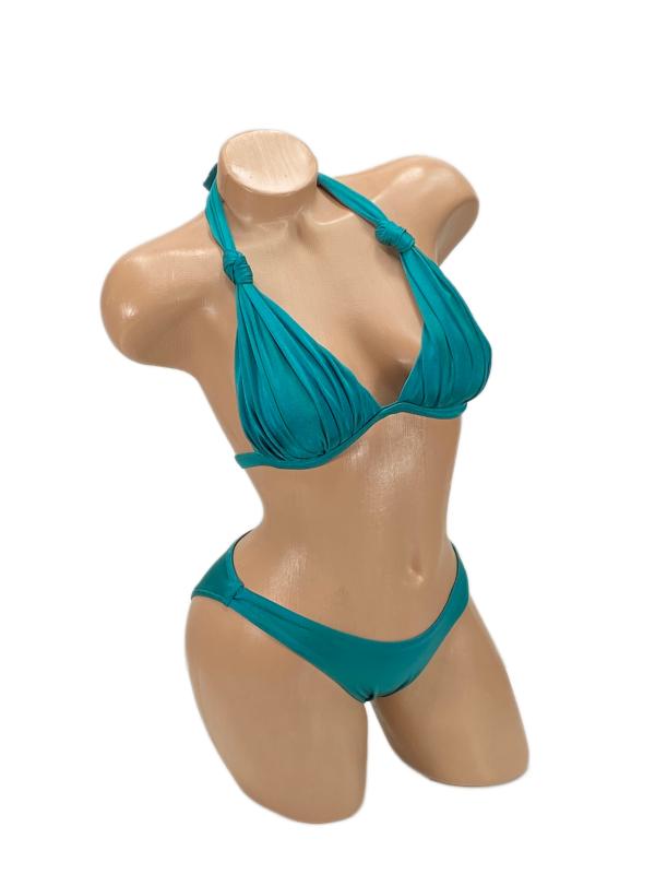 Pierre Cardin Dudi Kaplı Üçgen Dolgulu Bikini Takım-Yeşi̇l
