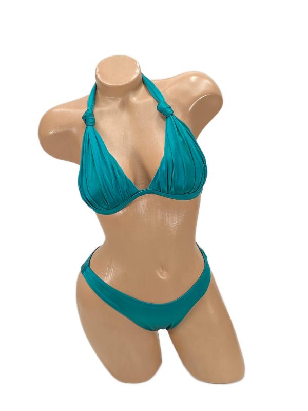 Pierre Cardin Dudi Kaplı Üçgen Dolgulu Bikini Takım-Yeşi̇l