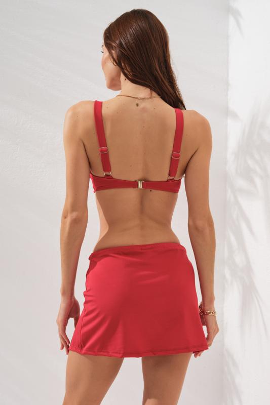 PİERRE CARDİN PEARL ETEKLİ FRA BİKİNİ TAKIM ÜÇLÜ SET