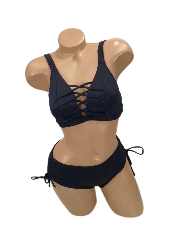 Pierre Cardin Rhode Bantlı Toparlayıcı Bikini-Siyah