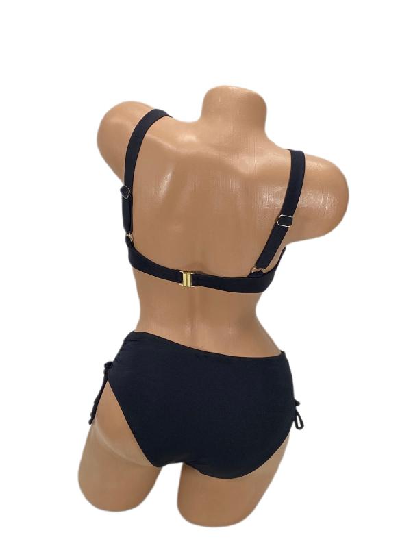 Pierre Cardin Rhode Bantlı Toparlayıcı Bikini-Siyah
