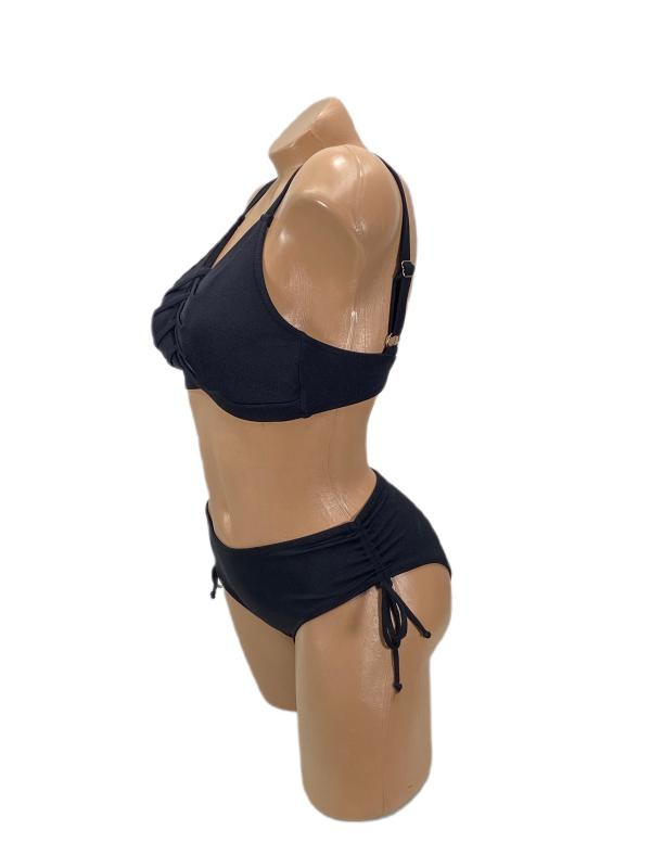 Pierre Cardin Rhode Bantlı Toparlayıcı Bikini-Siyah