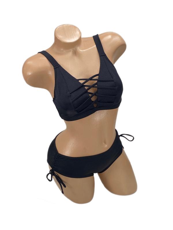 Pierre Cardin Rhode Bantlı Toparlayıcı Bikini-Siyah