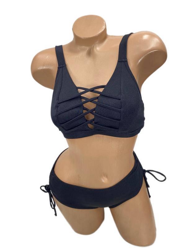 Pierre Cardin Rhode Bantlı Toparlayıcı Bikini-Siyah