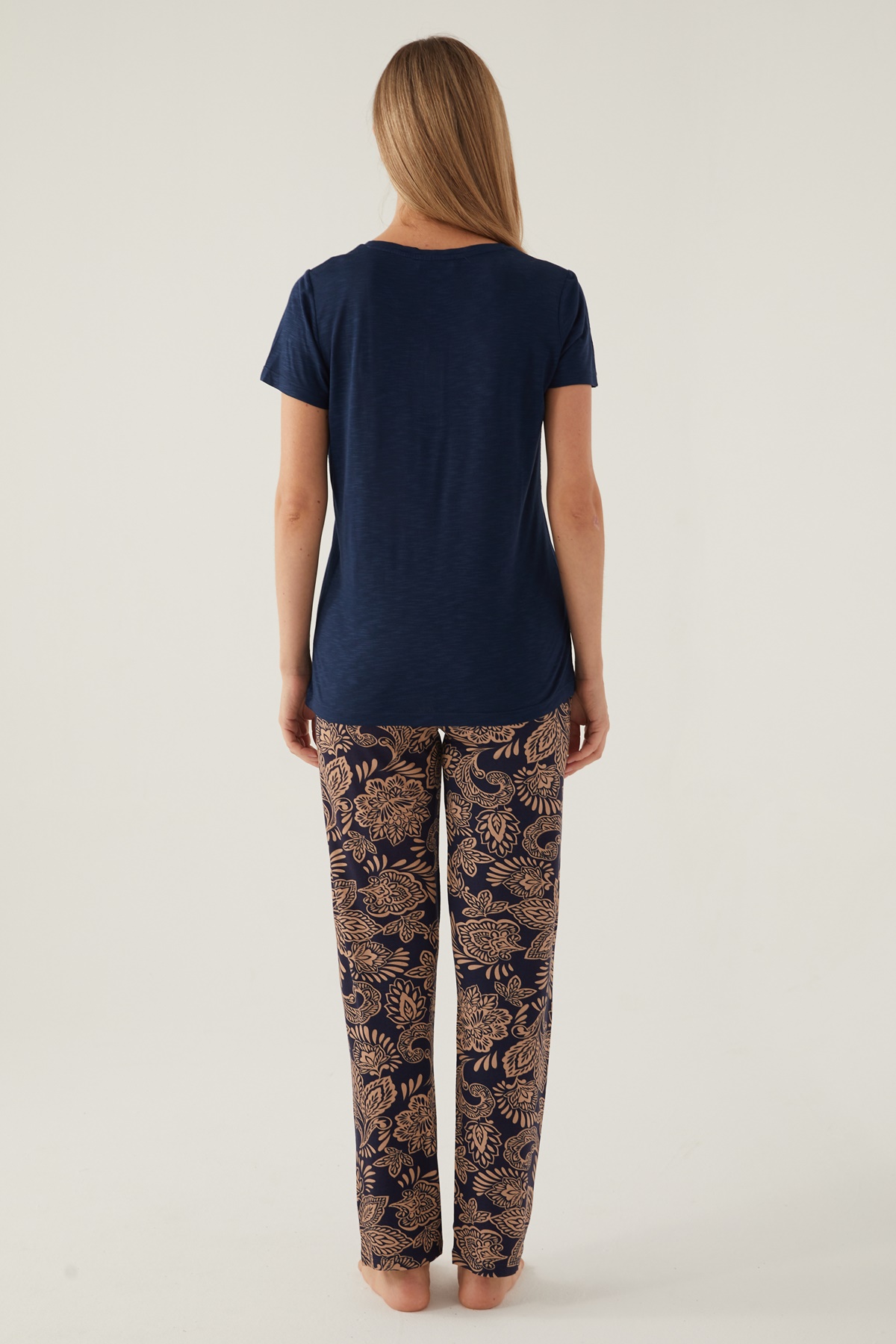 Pierre Cardin 8796 Kısa Kollu Patlı Kadın Pijama Takımı