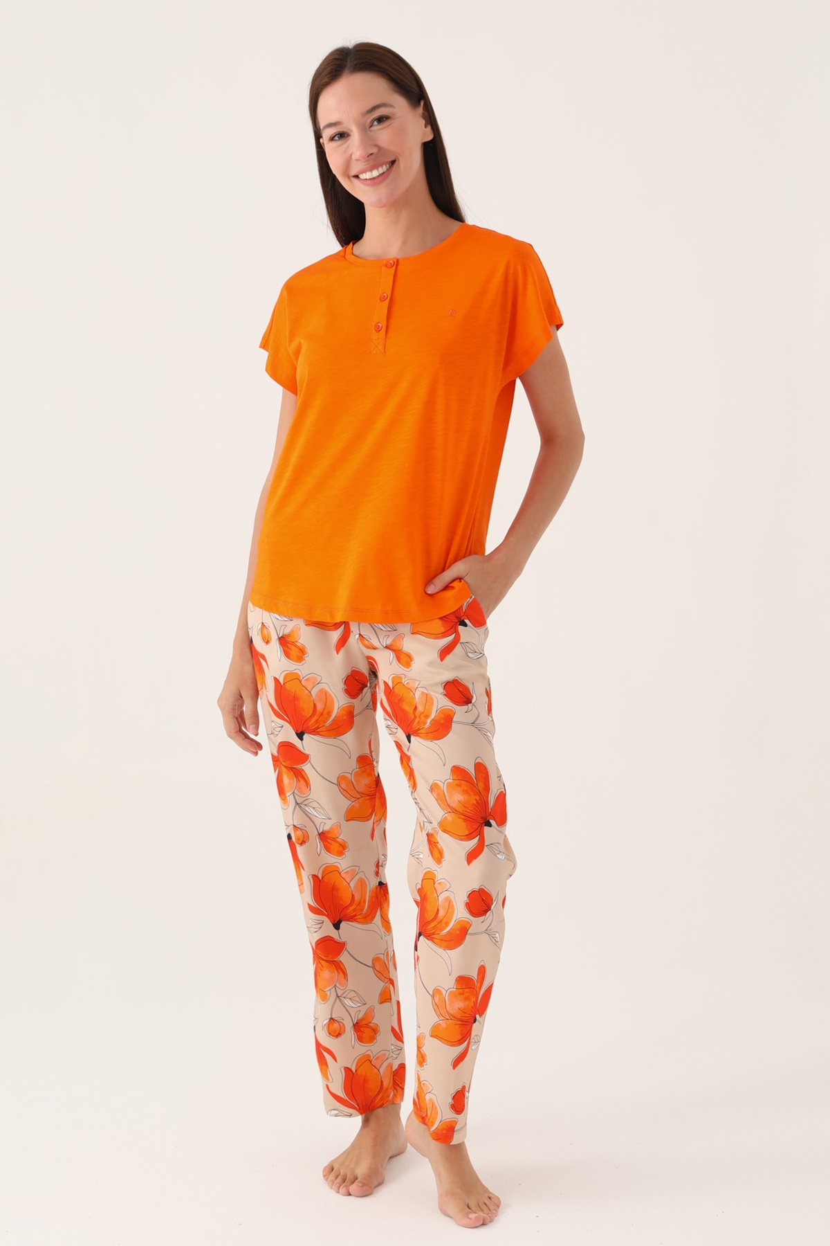 Pierre Cardin 8812  Kadın Kısa Kollu Pijama Takımı