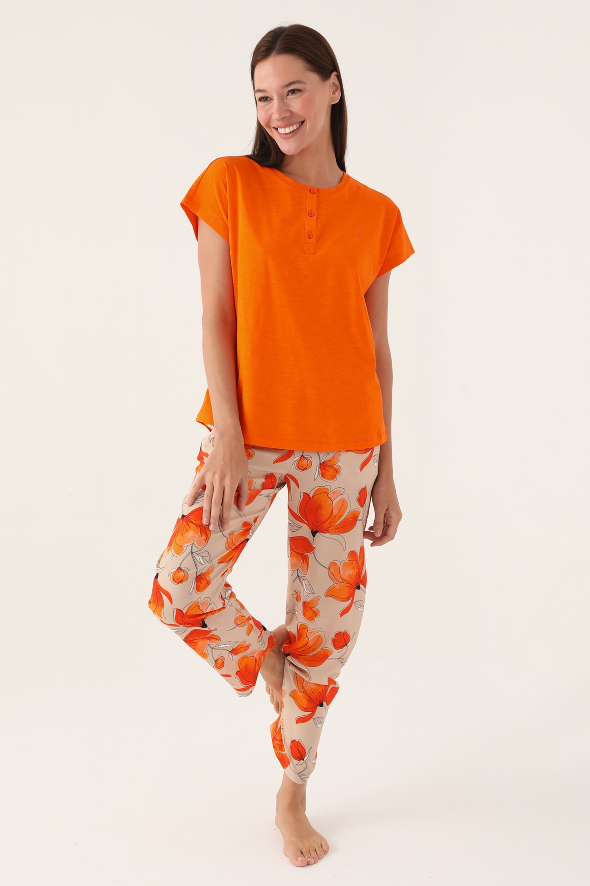 Pierre Cardin 8812  Kadın Kısa Kollu Pijama Takımı