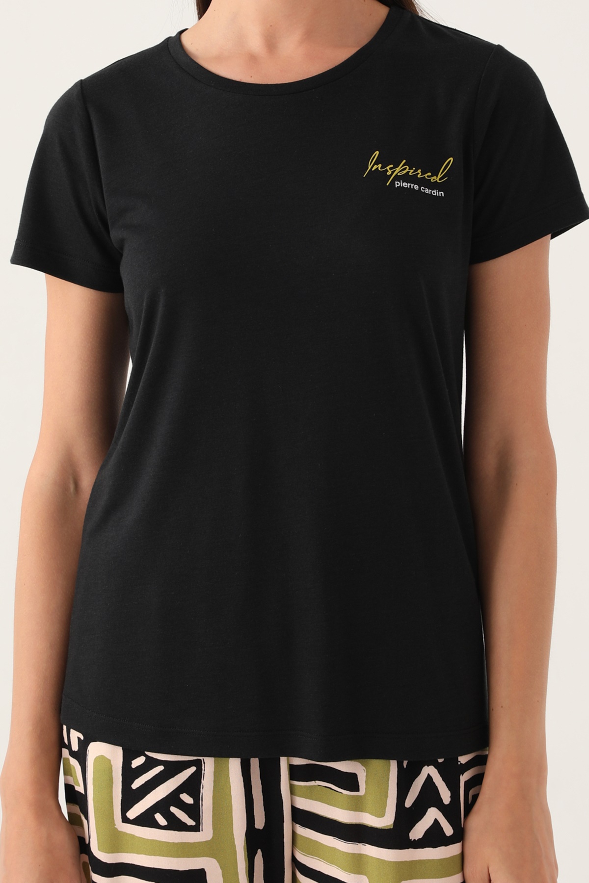 Pierre Cardin 8818 Kısa Kollu Kadın Pijama Takımı