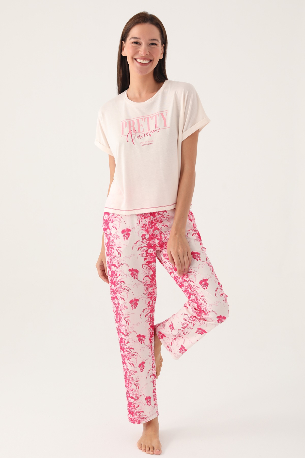 Pierre Cardin 8830 Kısa Kollu Kadın Pijama Takımı
